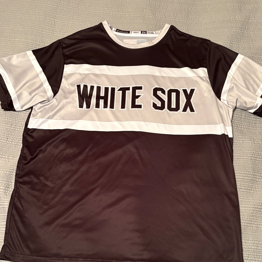 White Sox‎ Black and White Men's Jersey